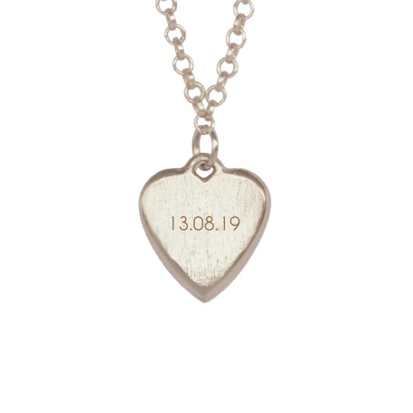 Cadena Corazón Memorias - Maxi Silver