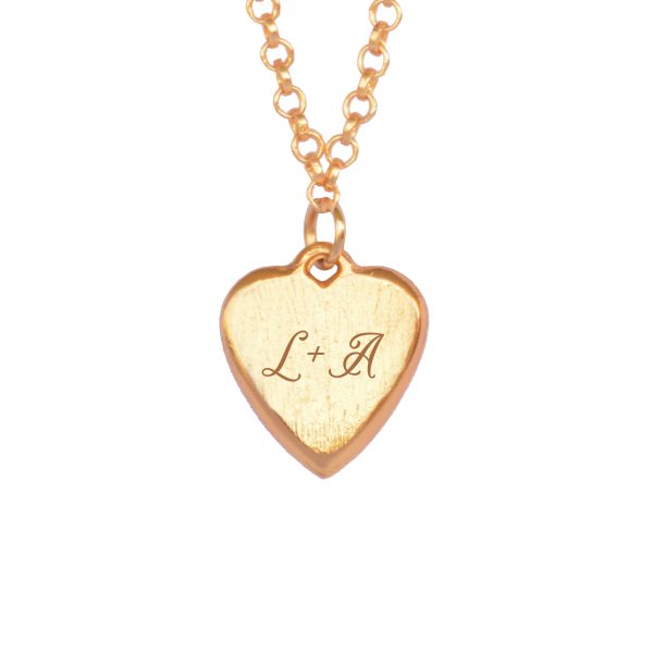 Cadena Corazón Memorias - Maxi Gold